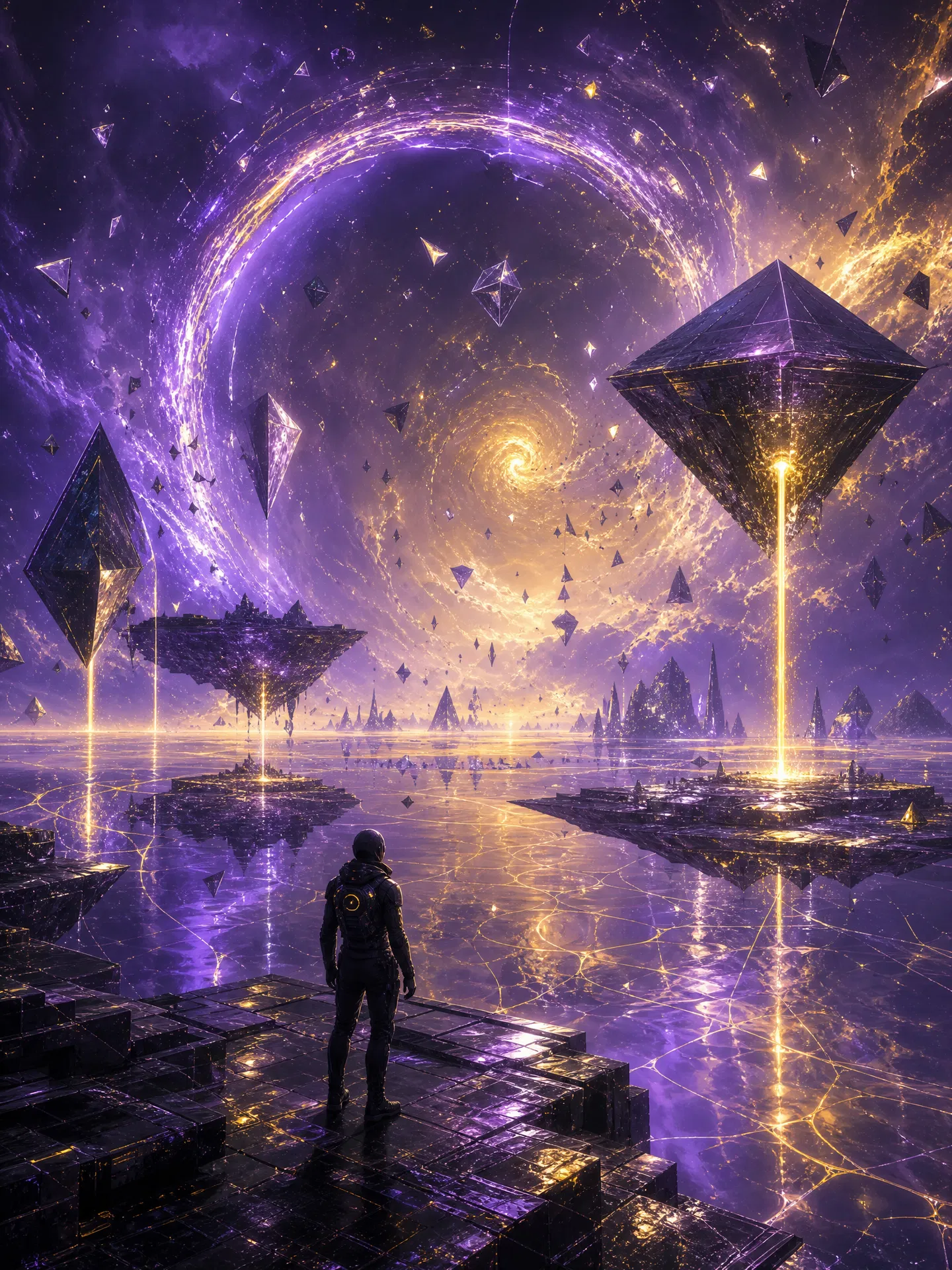 近未来硬科幻网文IP《量子彼岸》封面