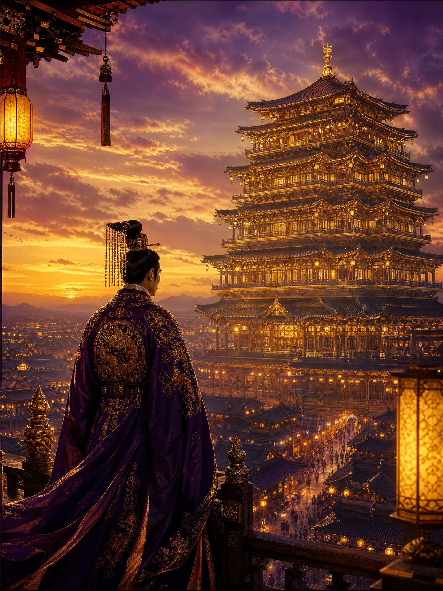 盛唐古装权谋剧本《长安第十二楼》封面海报